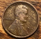 1919 Lincoln Wheat Cent Woody Wood Grain Improper Alloy Unique Eye Appeal Error