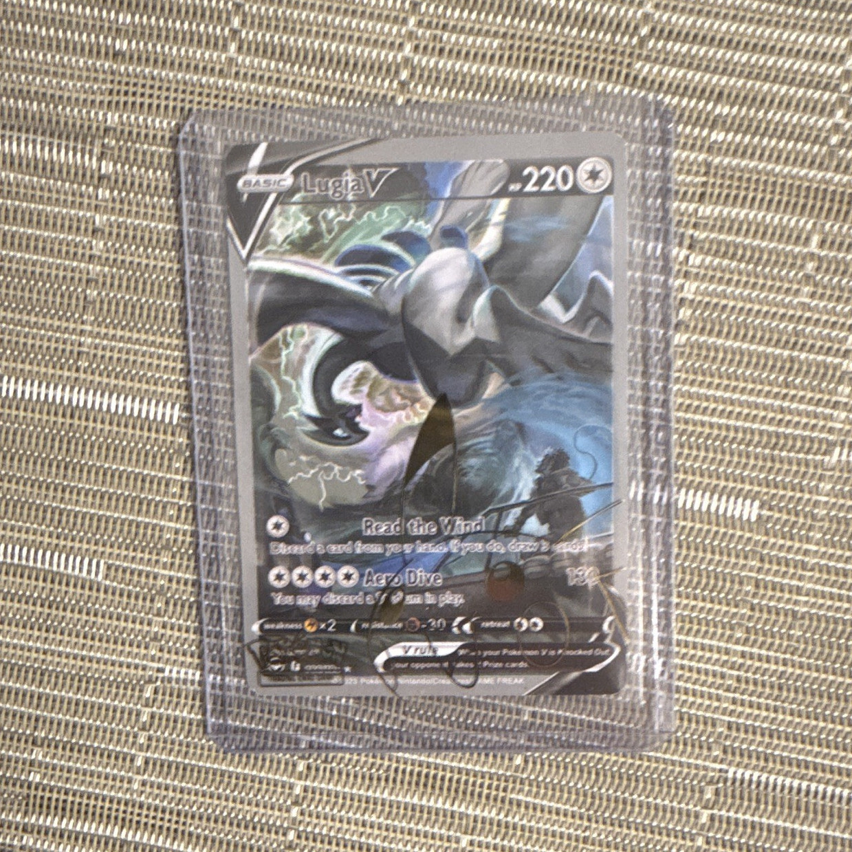 Lugia V 186/195 Silver Tempest Ultra Rare Full Art Holo Pokemon TCG Card