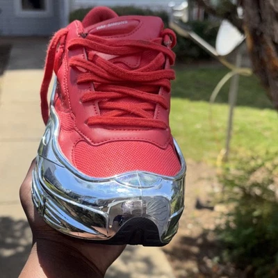 adidas Raf Simons x Ozweego Mirrored - Red for Sale - Authenticity