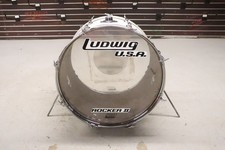 Ludwig USA Rocker 14x22" Bass Kick Drum White Cortex Vintage 1980's