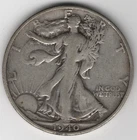 1940 S WALKING LIBERTY HALF-DOLLAR 90% SILVER SAN FRANCISCO.50¢ UNITED STATES