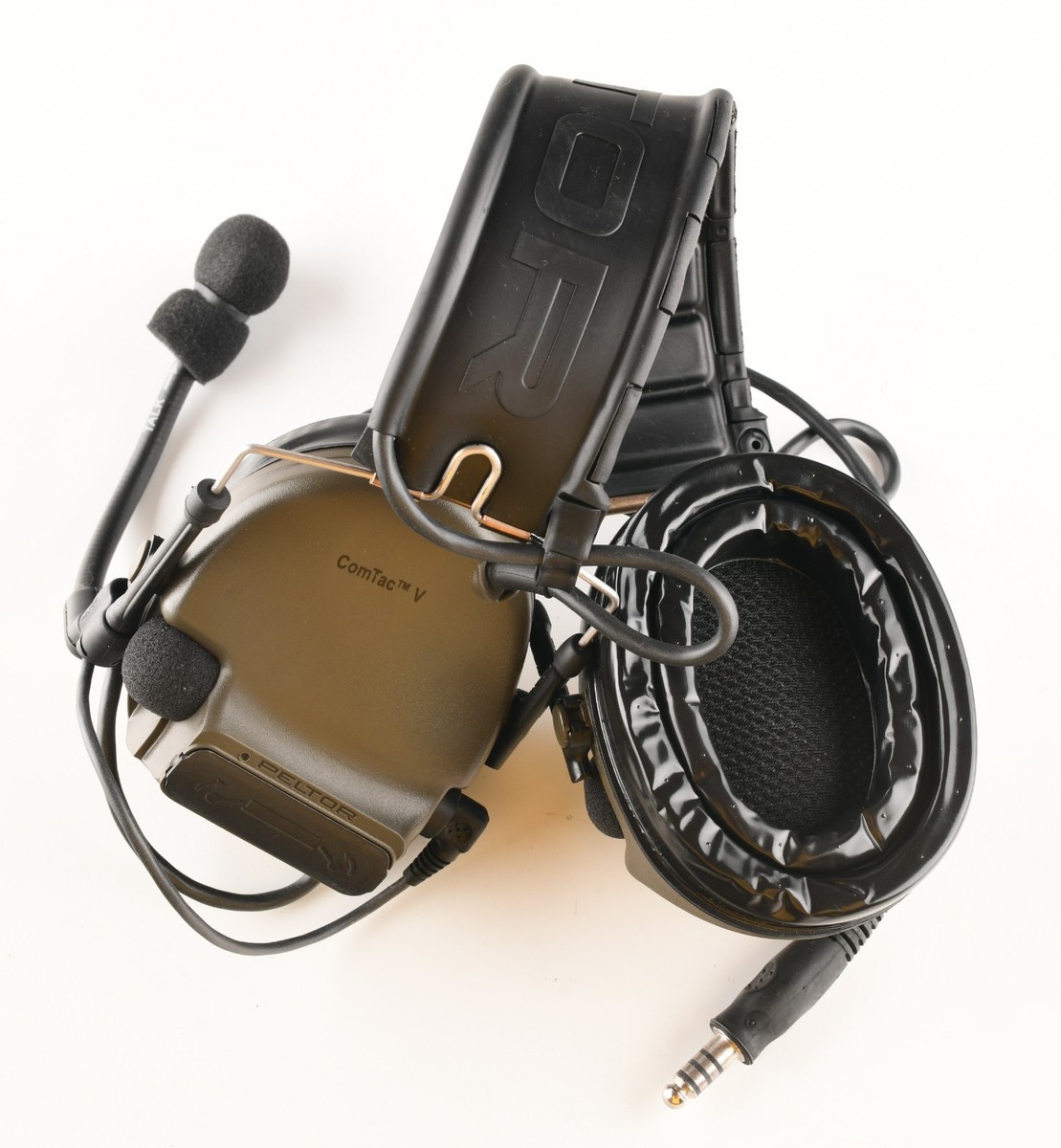 3M Peltor Comtac V Single Comm Headset with Gel Cups, Bag, and PTT