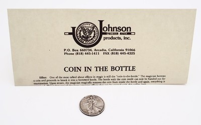 Coin in the Bottle (Silver 1943 Walking Liberty) by Johnson Precision Ma