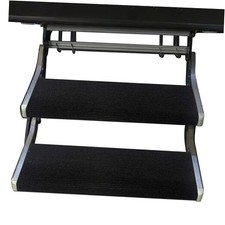 RV Step Covers 2 Pack, 18-23 Inch Wide RV Step 23" Width, 10-11" Depth Black