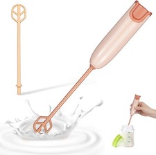 Baby Milk Powder Mixer Handheld Drink Stirrer Light Brown Detachable