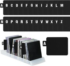 26 PCS Vinyl Record Dividers A-Z Alphabet Record Organizer with Alphabetical Tab