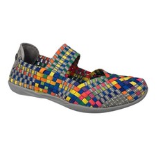 Bernie Mev Women  s Multicolor Woven Comfort Slip-On Shoes, Lightweight Strech NW