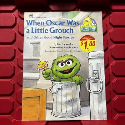 Sesame Street When Oscar Was A Little Grouch Good Night Stories Golden Book 1989