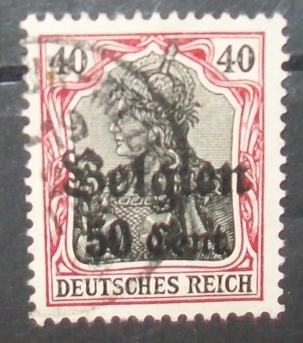 N°1975H STAMP DEUTSCHES REICH LANDESPOST IN BELGIEN CANCELED  Aus