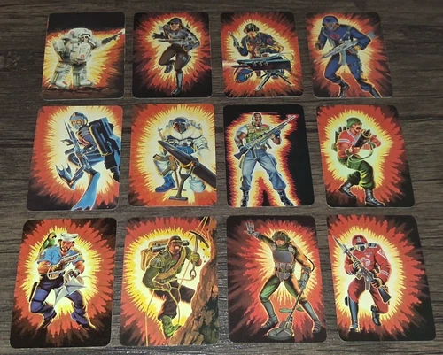 1986 Hasbro G.I. Joe Action Cards - Lot 20 Cards Cobra Shipwreck Bazooka + More