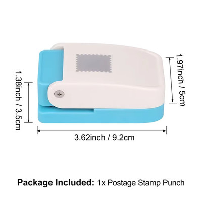 Briefmarken Motivlocher 1x0,8 Zoll Papier Stanzer Hebel