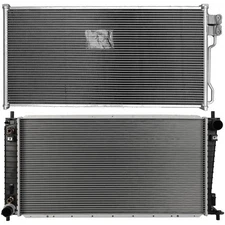 Aluminum Radiator & AC Condenser Cooling Kit For 2002 Lincoln Navigator