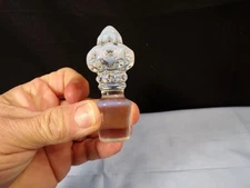 Fenton French Opalescent Glass Kings Crown Cruet STOPPER ONLY