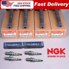 4 Set OEM Ignition Coils & NGK Spark Plugs for 03-07 Accord Element 2.4L UF311