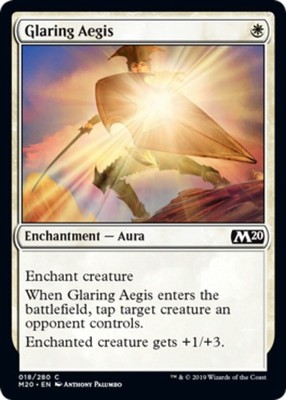 x4 Glaring Aegis C MTG Core Set 2020 M/NM, English