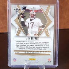 2025 Panini Phoenix Fire Burst /350 Auto Jim Everett Saints #141
