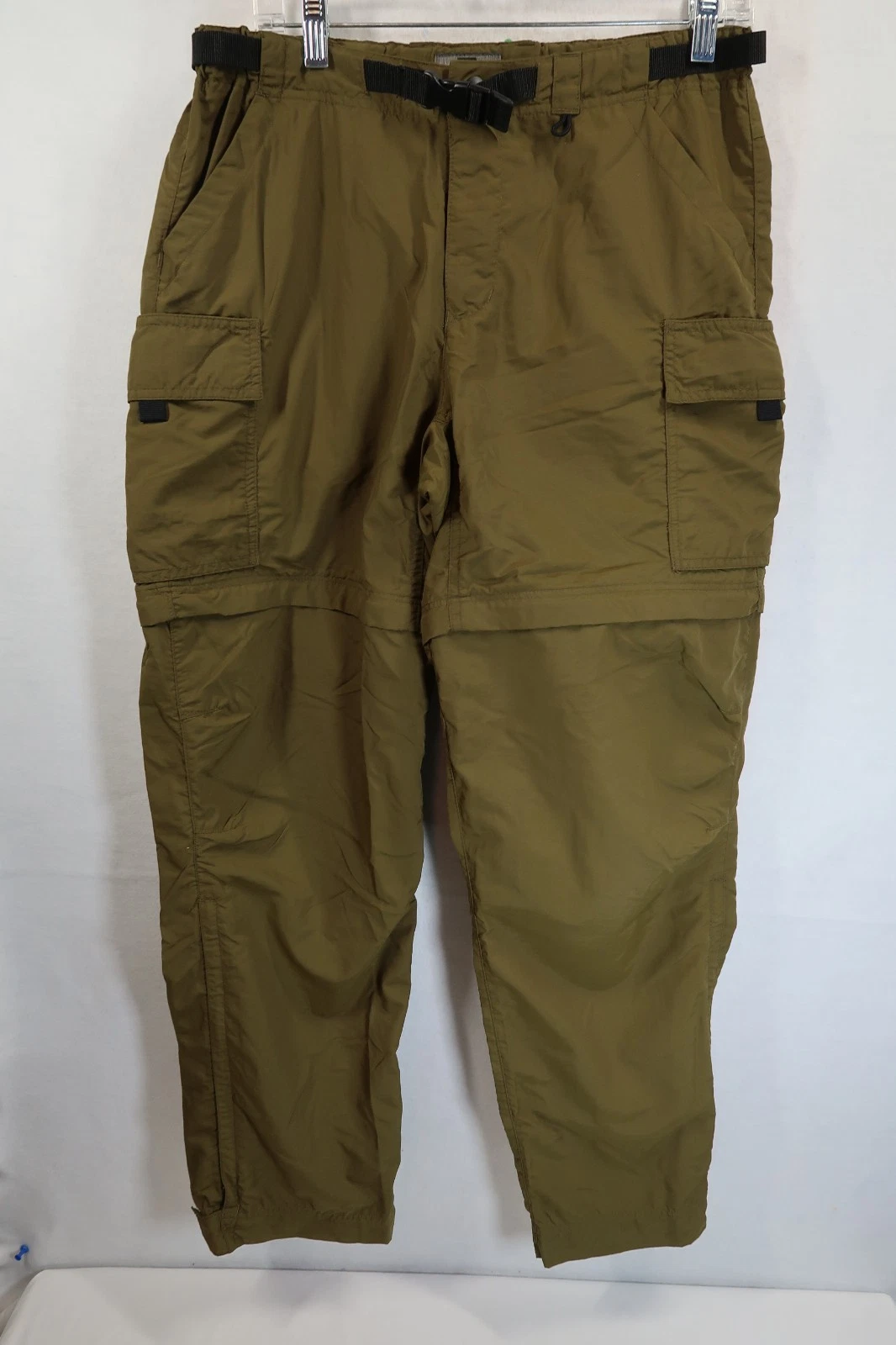 REI Women's Convertible Hiking Outdoor Pants Green Size 10 (32X31) Belted