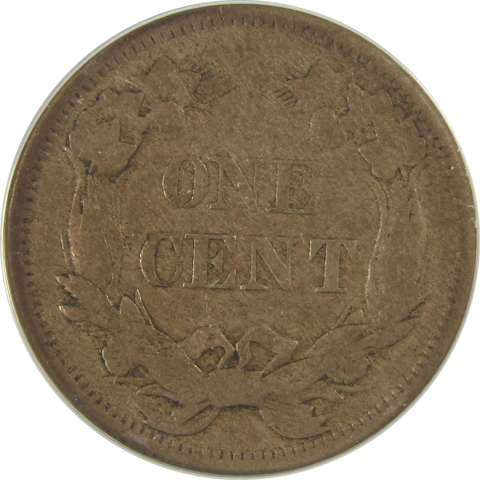 1858 Small Letters Flying Eagle Cent VF 20 ANACS Penny SKU:I20773 - Image 4 of 4