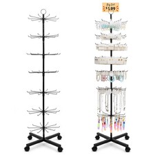 Retail Display Stand, Rotating Display Rack for Keychains Jewelry Vendor Events