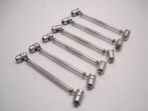 6 NASCAR ALUMINUM REAR SPOILER MOUNTS BRACES ADJUSTERS RACE CITY MACHINE #441