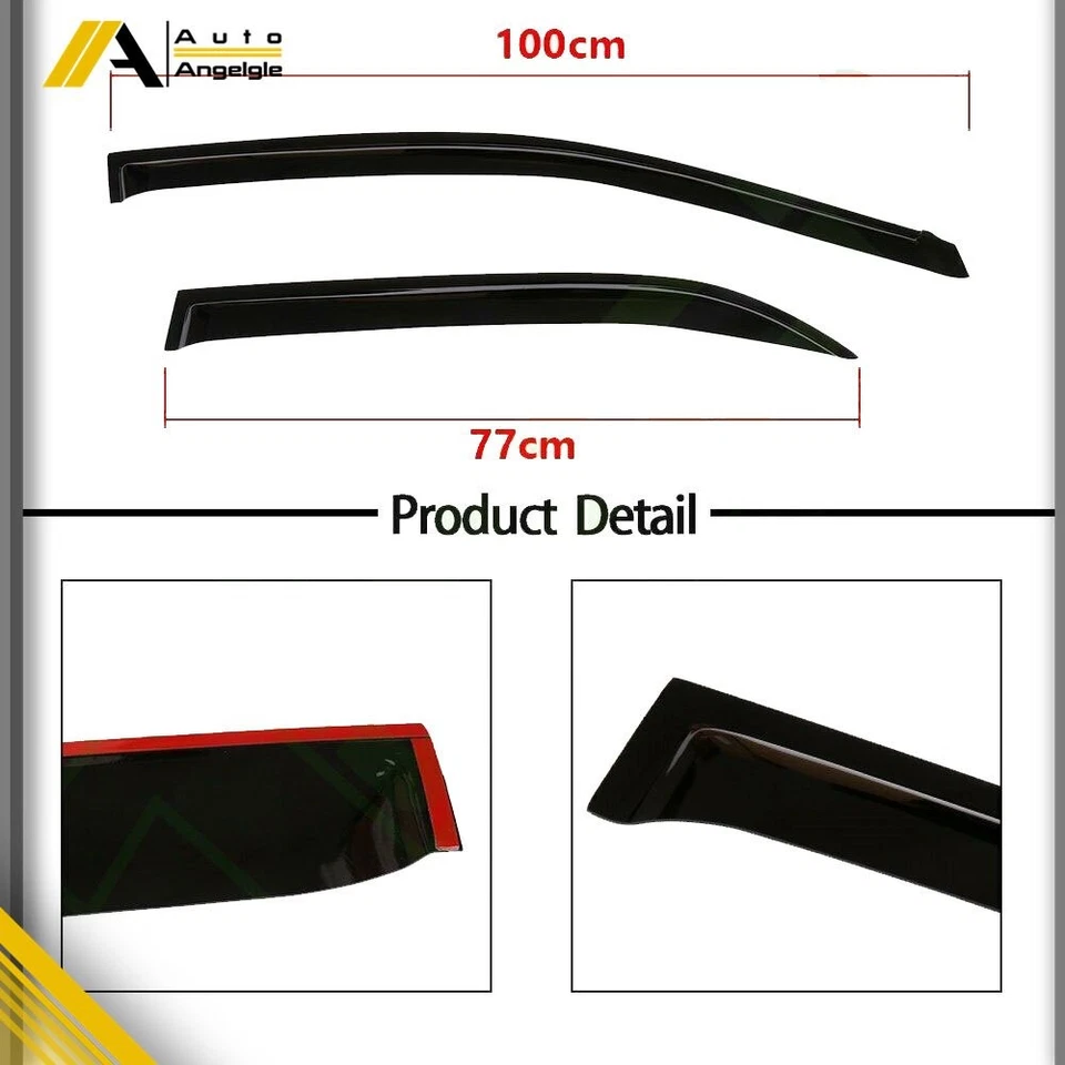 Smoke Window Vent Visor For Toyota Corolla 2009-2013 Rain Guard Deflector 4PCS Foto 2 de 4