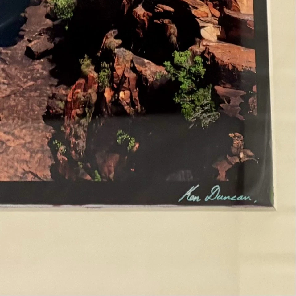 Ken Duncan Photograph Kimberly Falls, WA Australia 143/2000 Framed 24” x 14” - Image 4 of 4
