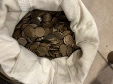 2500  Wheat Pennies. 1/2 bag 1940-1958 95% Copper Who  knows what you ll find?