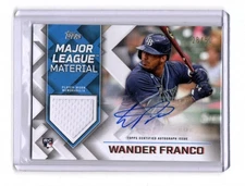 2022 Topps Series Major League Material /50 RELIC AUTO RC #MLMA-WF WANDER FRANCO