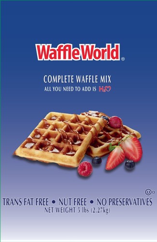 Waffle World Complete Waffel Mix Pfannkuchen Mix Fügen Sie einfach Wasser hinzu 5 Pfund Beutel 6er Pack - Bild 2 von 4