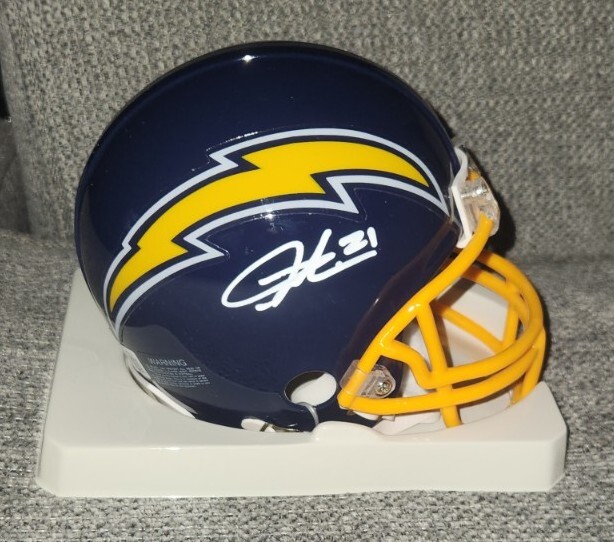 LaDainian Tomlinson Autographed Signed LADANIAN TOMLINSON SAN DIEGO CHARGERS MINI HELMET 8AS BECKETT CER#BM70120 