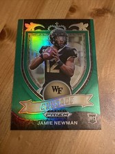 2021 Prizm Draft Picks Jamie Newman Green Prizm RC #174 Crusade Rookie Card