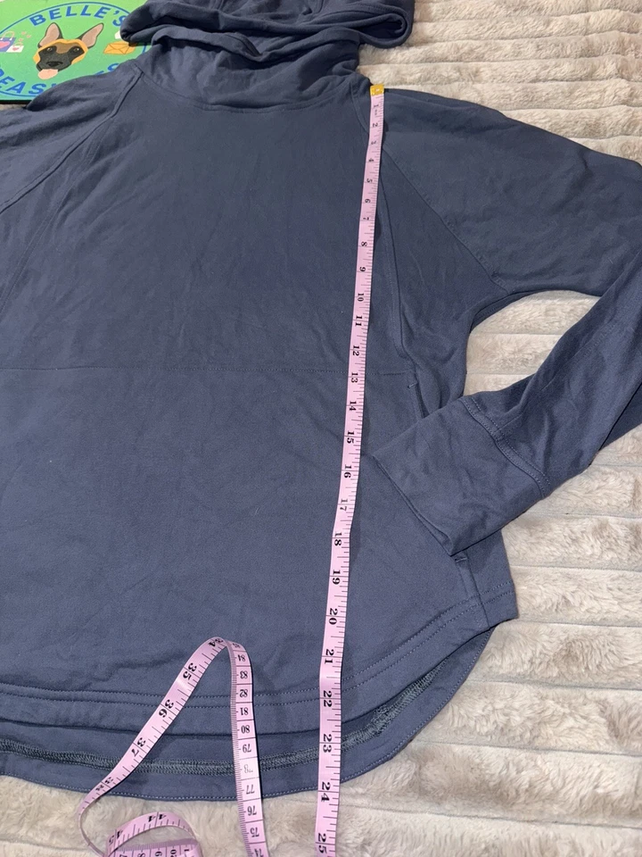 Lululemon Pick Up The Pace L/S Pullover Hoodie Rulu Astro Blue Size 6 Oversized - Image 4 of 4