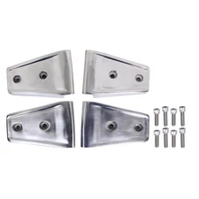 Rugged Ridge Door Hinge Cover Stainless Steel Set 2-Door Jeep Wrangler JK 200...
