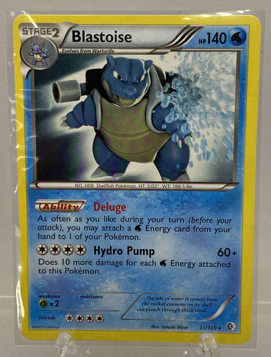 2012 BLASTOISE POKÉMON BOUNDARIES CROSSED 31/149 ICE SHOCK THEME DECK
