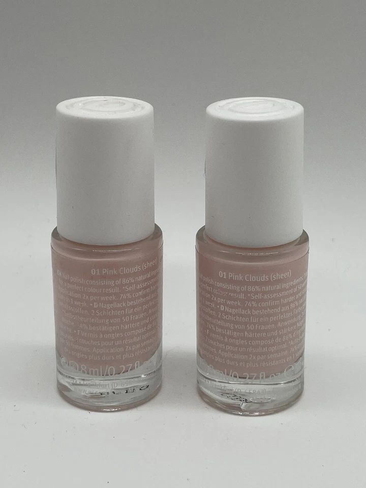 2x Essence Clean & Strong Nail Polish/Nagellack 01 Pink Clouds (sheer)  2x 8ml - Bild 2 von 2