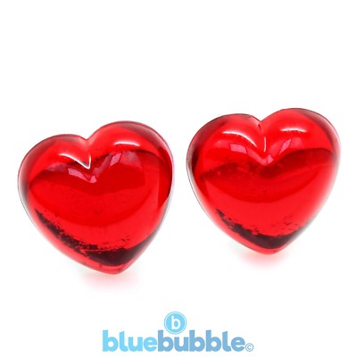 Bluebubble SWEETHEART Glasoptik Herz Ohrringe süß Retro 80er Love Rockabilly