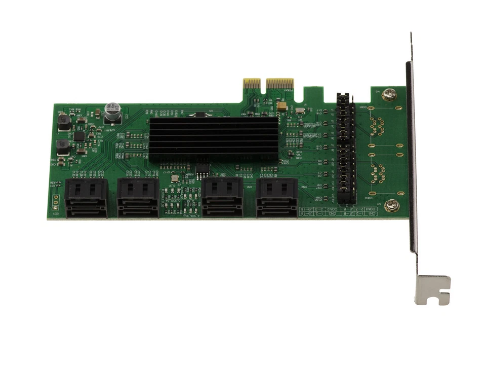Controller Card Pcie 2.0 x1 For SATA 3 6G 8 Ports - Chipset Marvell 88SE9215 - Image 2 of 3