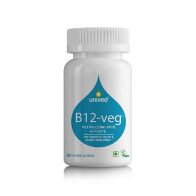 Unived Vitamin B12 Veg 60 Vegan Capsules Long Expiry 