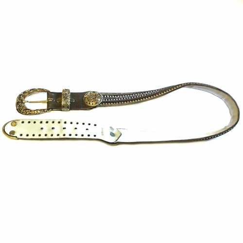 Sand Castle USA gold bronzed metallic belt 33” - Picture 3 of 7
