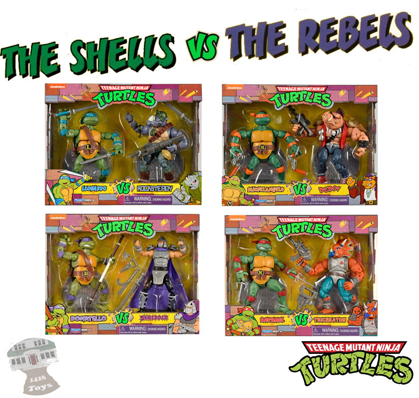 Teenage Mutant Ninja Turtles Classic Figures TMNT vs Villain 2