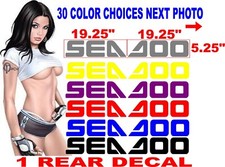 Sea doo seadoo BOAT EXPLORER JET Hull Decal Logo REAR Sticker 30 COLOR OPTIONS