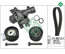 Water pump + timing belt kit INA 530047130 for Citroën C4 I