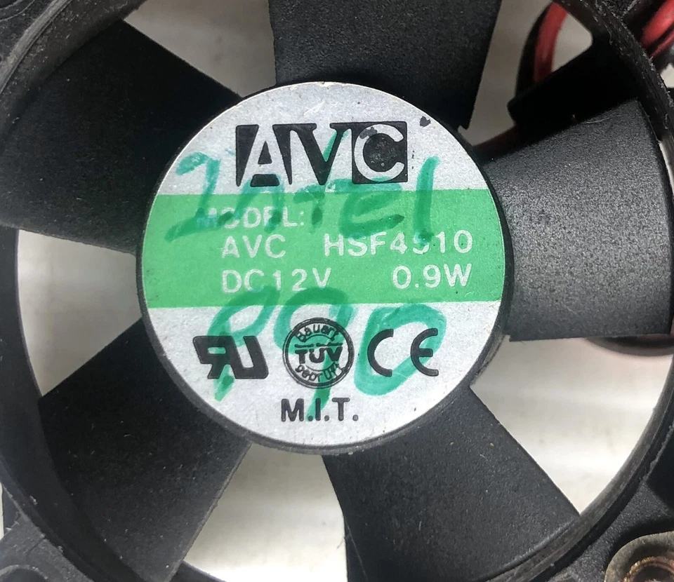 Vintage SUNON / AVC Desktop Computer Rear-Mount 12V 0.5W Cooling Fan w/ Bracket - Image 4 of 4