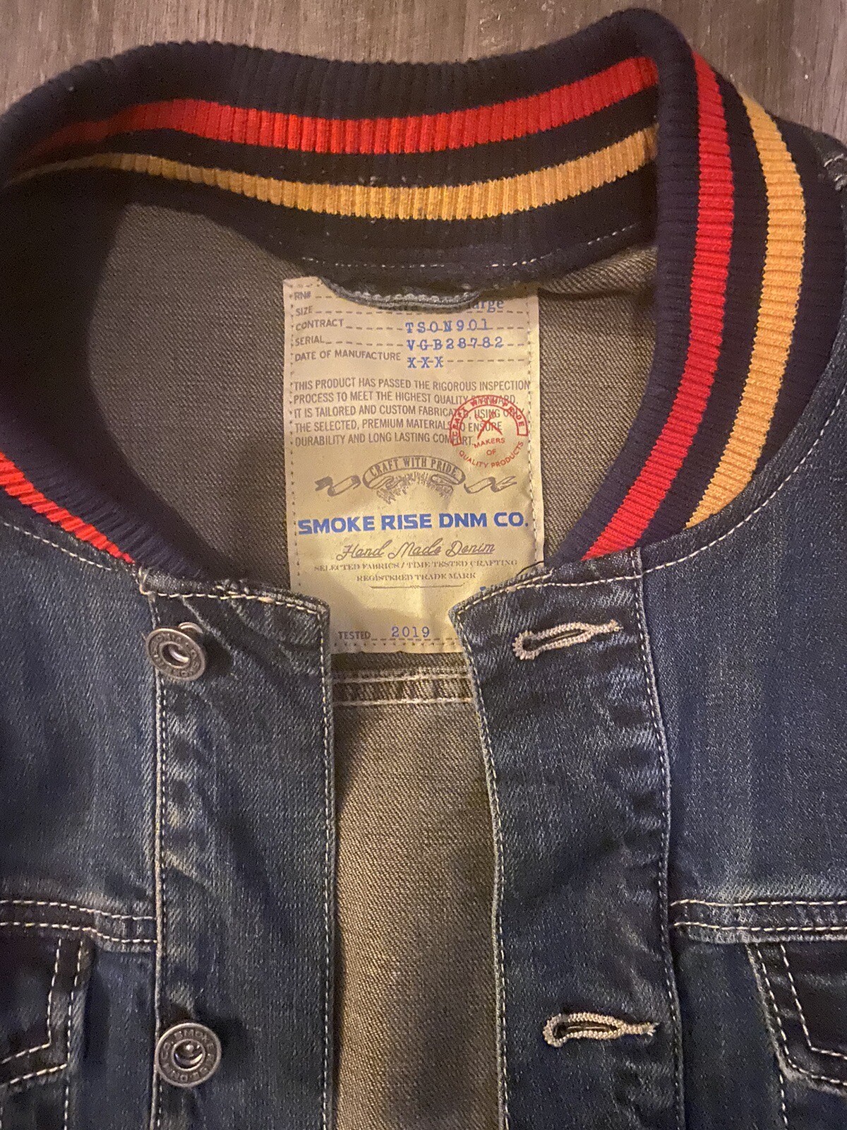 smoke rise varsity jacket Gem