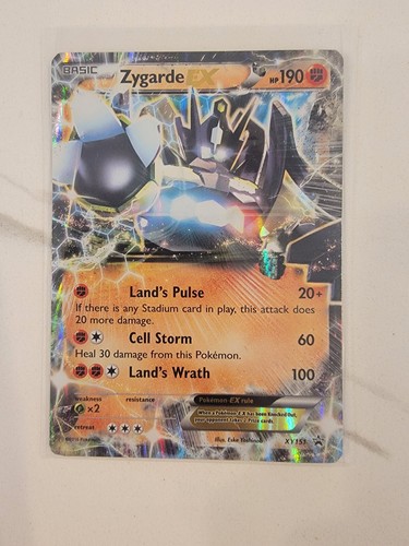 Pokemon Zygarde EX XY151 XY Holo Black Star Promo - MP Crease