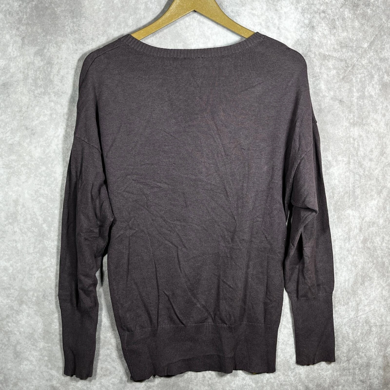 lole knit v-neck long sleeves pullover pocket casual sweater