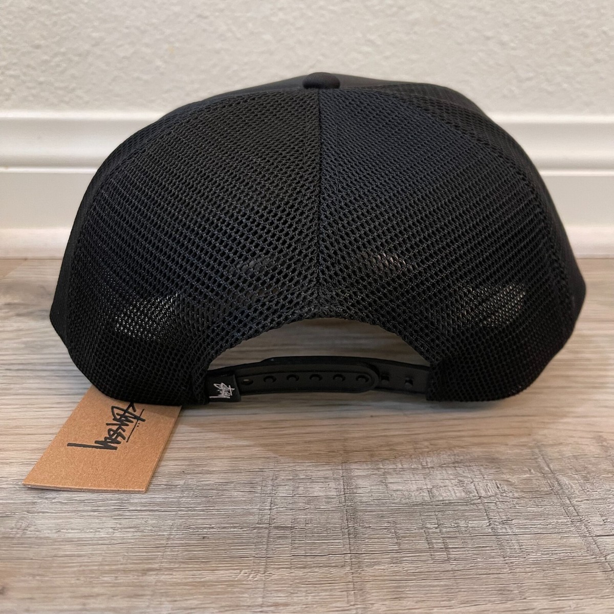 New Stussy 8 Ball Trucker Cap Hat Snapback Black Size One
