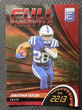 2022 Donruss Elite Full Throttle Red /99 Jonathan Taylor #FT1 Indianapolis Colts