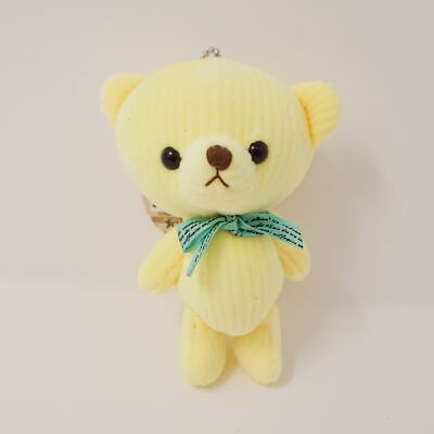 Yellow Bear Plush Keychain ''Scott'' -  Little Corduroy Bears Code & Roy - Yell Ja