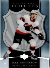 2023-24 Upper Deck Artifacts 2005-06 Clear Cut Retro Rookies Jake Sanderson